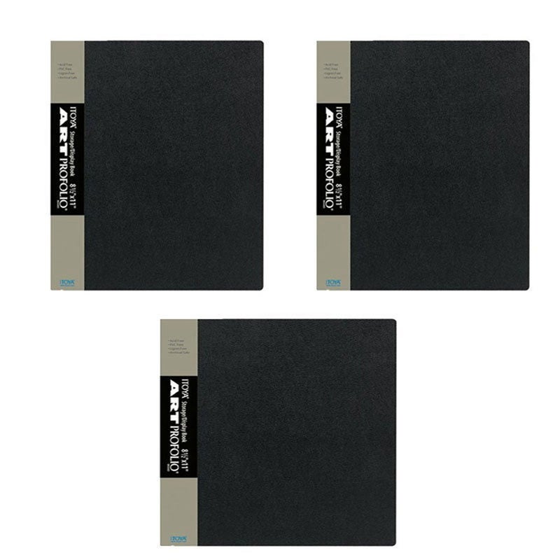 ITOYA Pack Of 3 Itoya Art Profolio 8.5 x 11 Presentation Photo Album Book IA-12-8 - Image 1